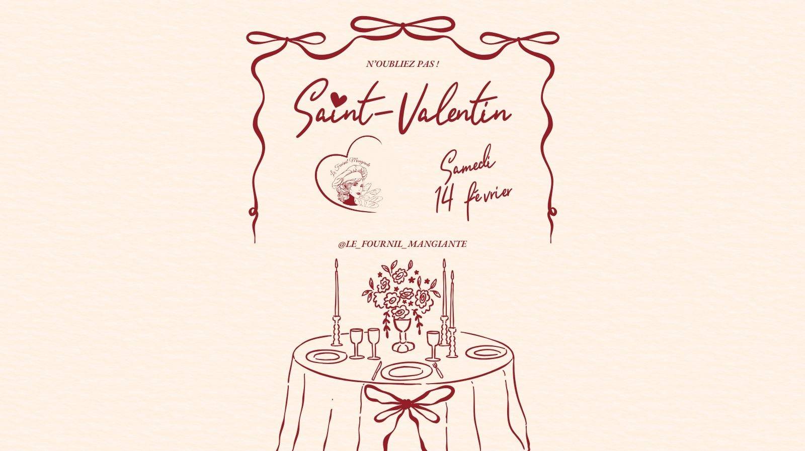 N'oubliez pas votre moitié pour la Saint Valentin le samedi 14 Février 2026