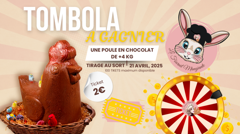 Venez tenter votre chance avec notre tombola de Pâques au Fournil Mangiante à Sénas !!