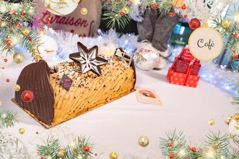 Bûche Café – L’intensité aromatique des fêtes au Fournil Mangiante
