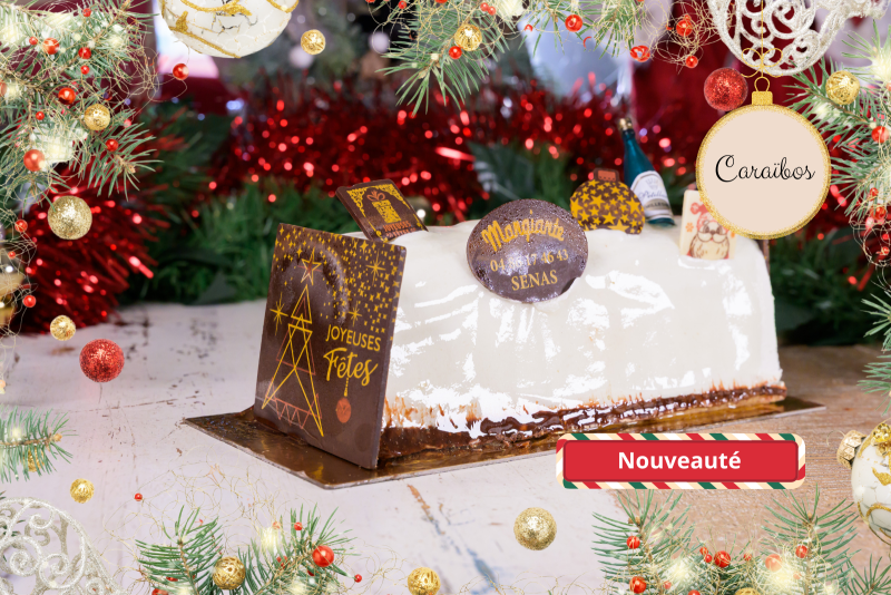 Bûche Caraïbos – L’évasion exotique des fêtes au Fournil Mangiante