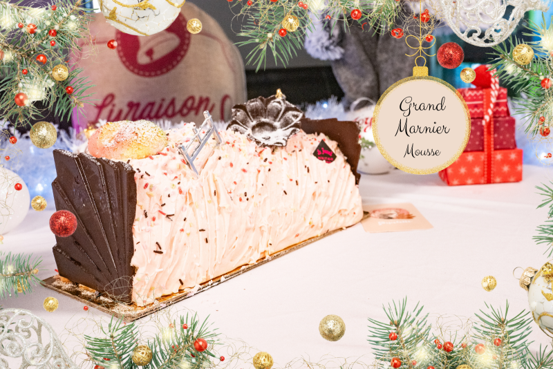 Bûche Grand Marnier mousseline – L’élégance parfumée des fêtes au Fournil Mangiante