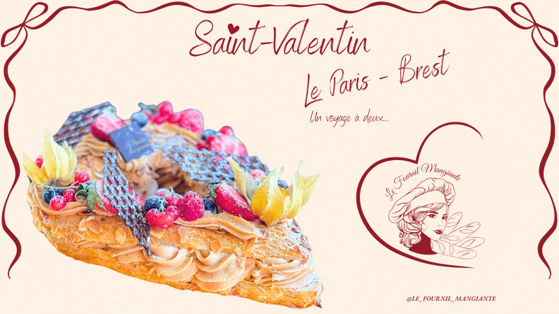 Célébrez l'amour à Sénas avec notre Paris-Brest spécial Saint-Valentin, une patisserie pour un voyage gustatif en amoureux