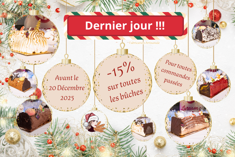 -15% sur toutes les bûches de Noël : l’offre spéciale du Fournil Mangiante à Sénas