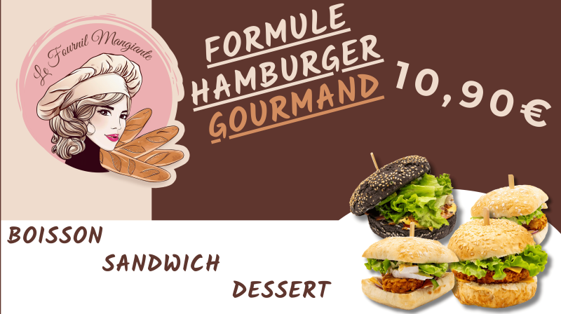 Formule Hamburger Gourmand – Laissez-vous tenter par l’originalité du Fournil Mangiante à Sénas
