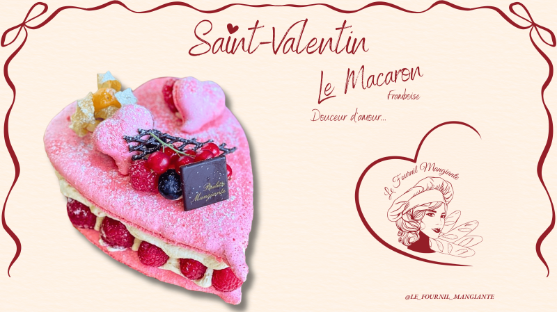 Un Macaron Cœur à la Framboise : La Douceur de la Saint-Valentin à Sénas